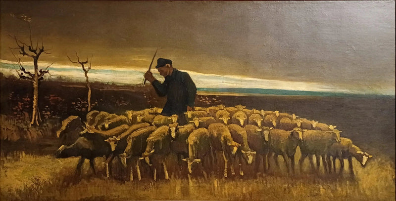 Paimentaja lampaiden lauman kanssa - Vincent van Gogh