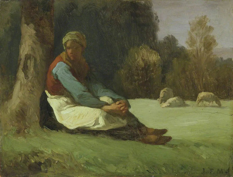 Istuva bergère - Jean-François Millet