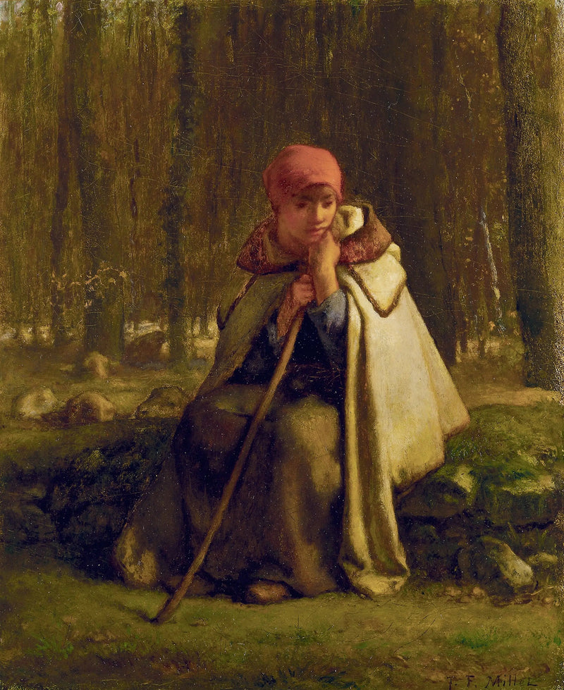 Istuva bergère - Jean-François Millet