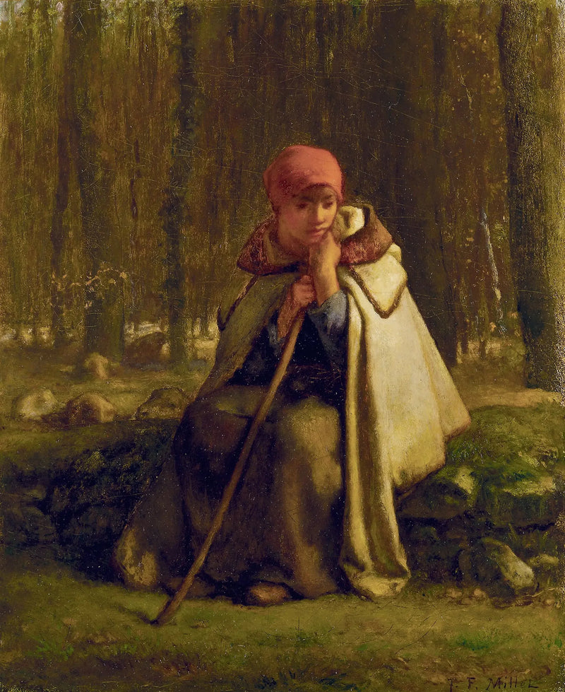 Istuva bergère - Jean-François Millet