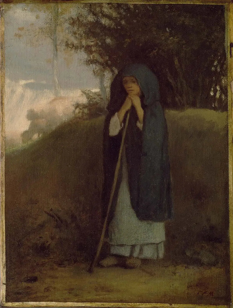 Bergère tukeutuu sauvansa - Jean-François Millet