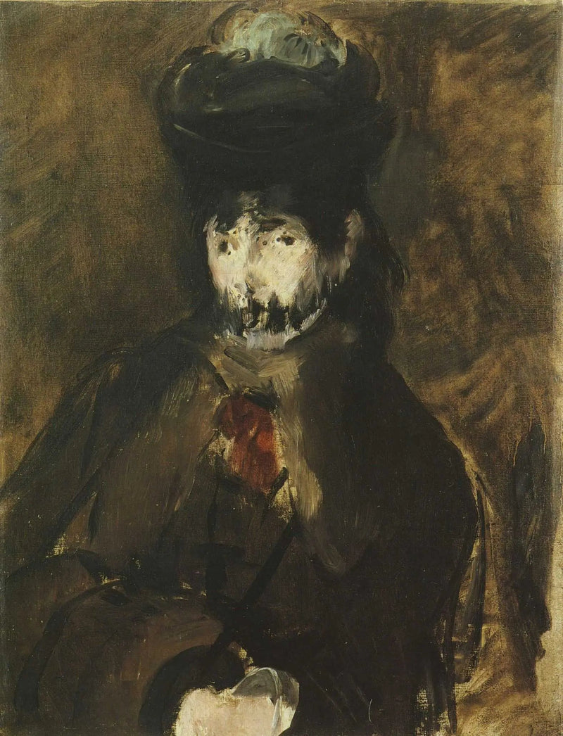 Berthe Morisot huivissa - Édouard Manet