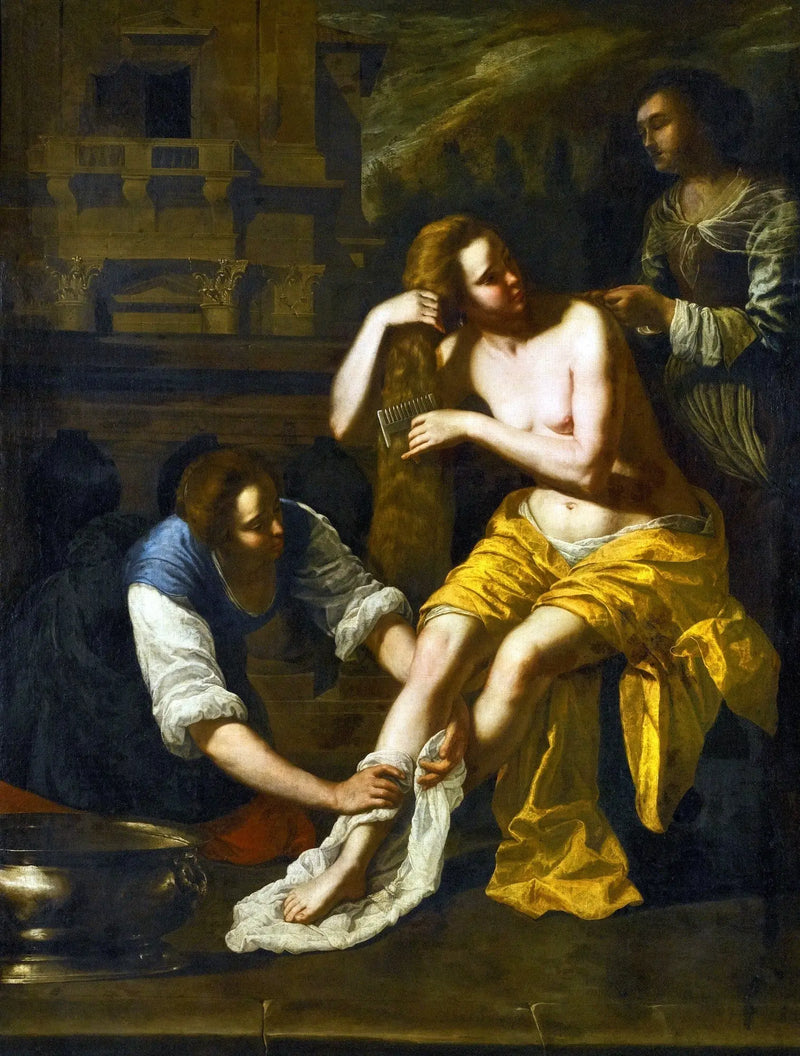 Bethsabée kylvyssä - Artemisia Gentileschi