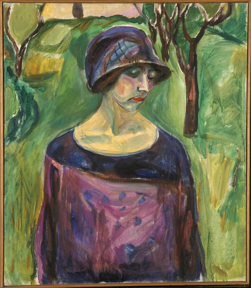 Birgit Prestoe puutarhassa - Edvard Munch