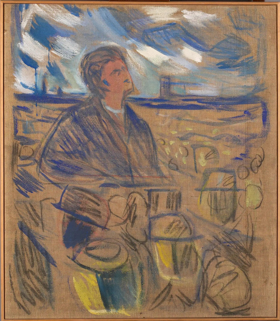 Bjørnstjerne Bjørnson puhuu kansalle - Edvard Munch