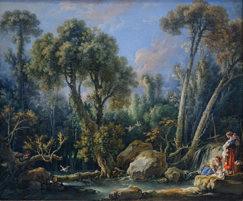 Pyykkärit maisemassa - François Boucher