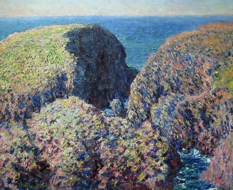 Kivilohko, Belle-Île W1097 - Claude Monet