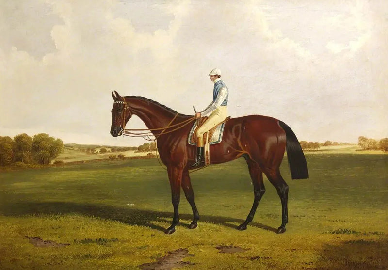 Bloomsbury' S. Templeman Up kanssa, omistajan ja valmentajan väreissä, W. Ridsdale - John Frederick Herring, Sr.