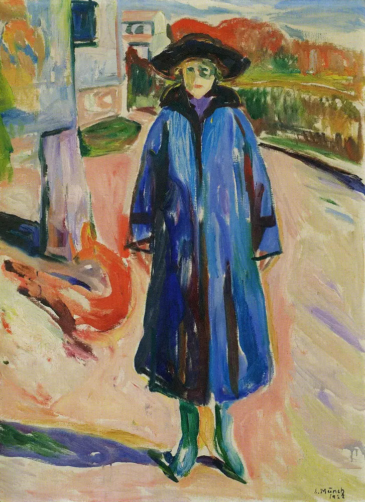 Sininen takki auringossa - Edvard Munch