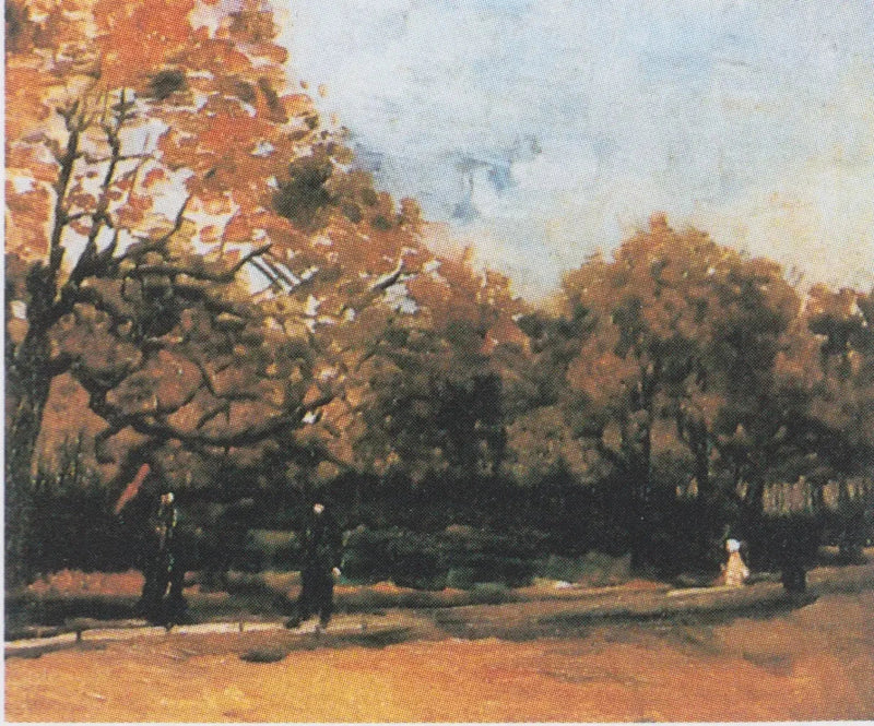 Boulognen metsä kulkijoineen - Vincent van Gogh