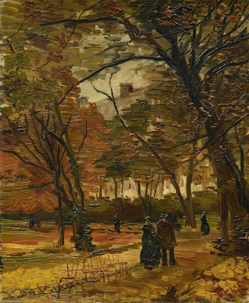 Boulognen metsä kulkijoineen - Vincent van Gogh