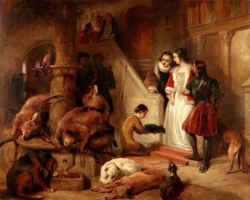 Bolton Court muinaisina aikoina - Edwin Henry Landseer