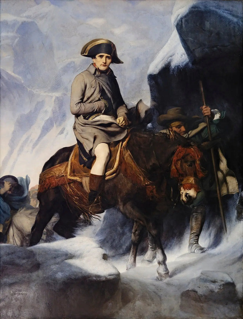 Bonaparte ylittämässä Alpit - Paul Delaroche