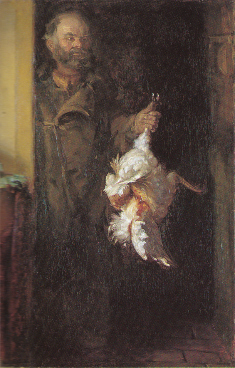 Bonatzi kukon kanssa - Anna Ancher