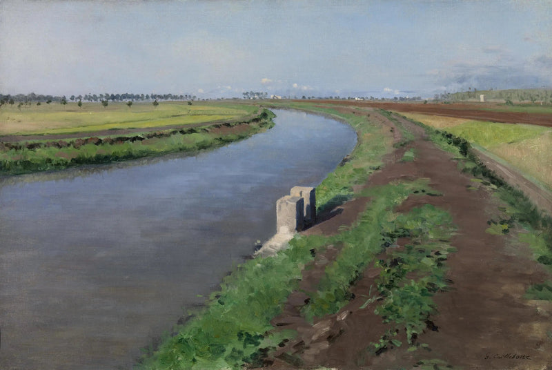 Kanavan reunalla, lähellä Napoli - Gustave Caillebotte