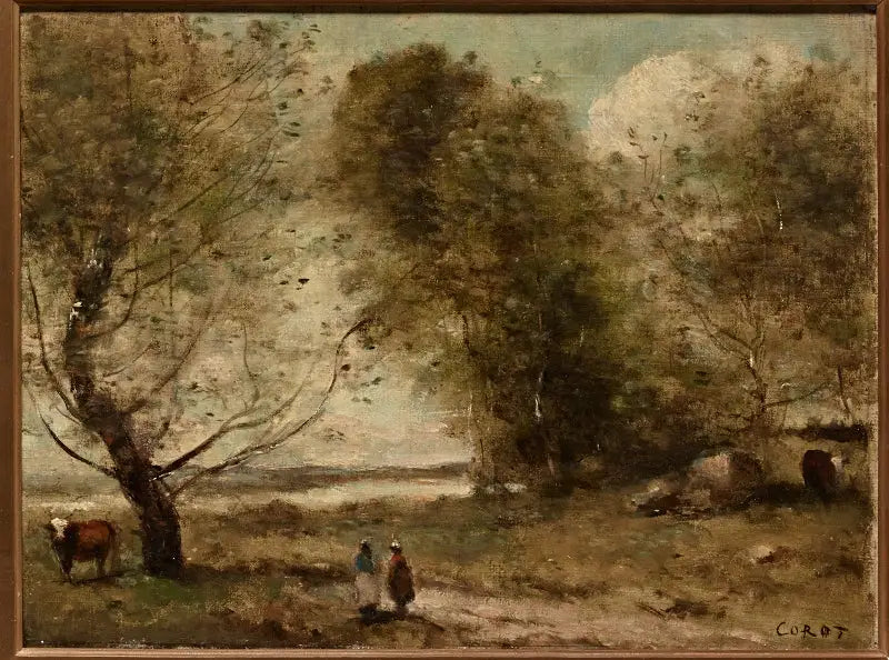 Joen rannalla - Jean-Baptiste Camille Corot
