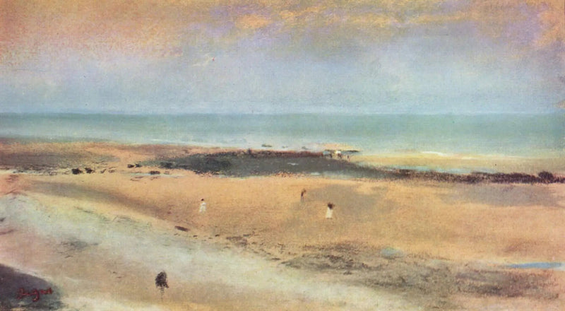 Merenranta matalassa vedessä - Edgar Degas
