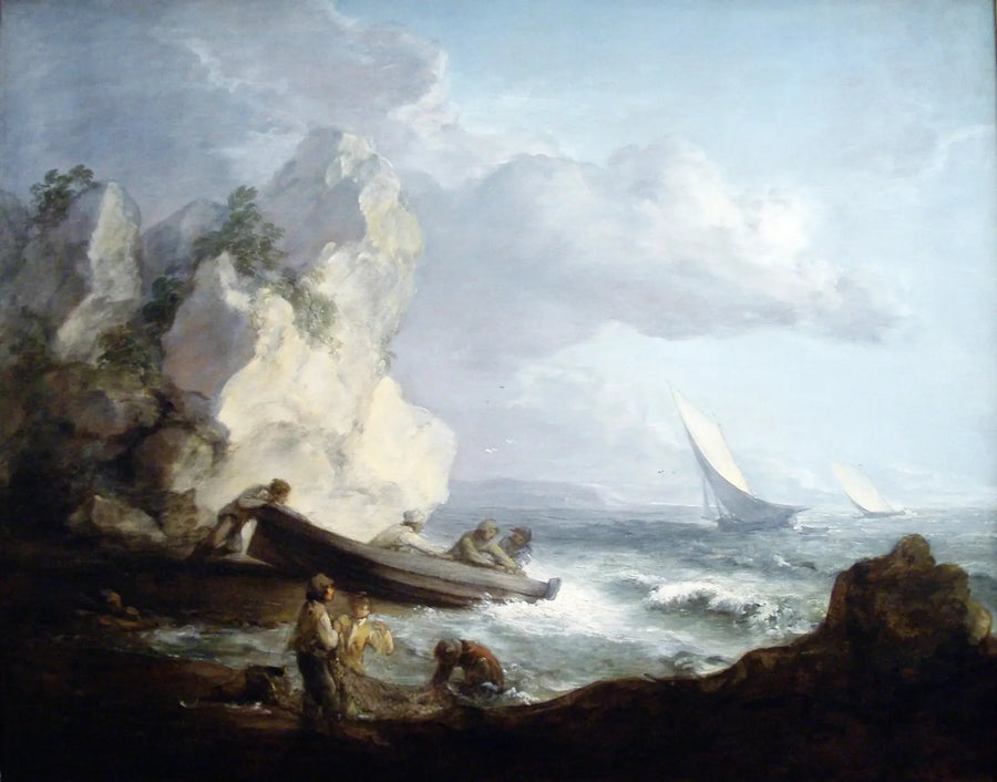 Rannikko kalastajien kanssa - Thomas Gainsborough
