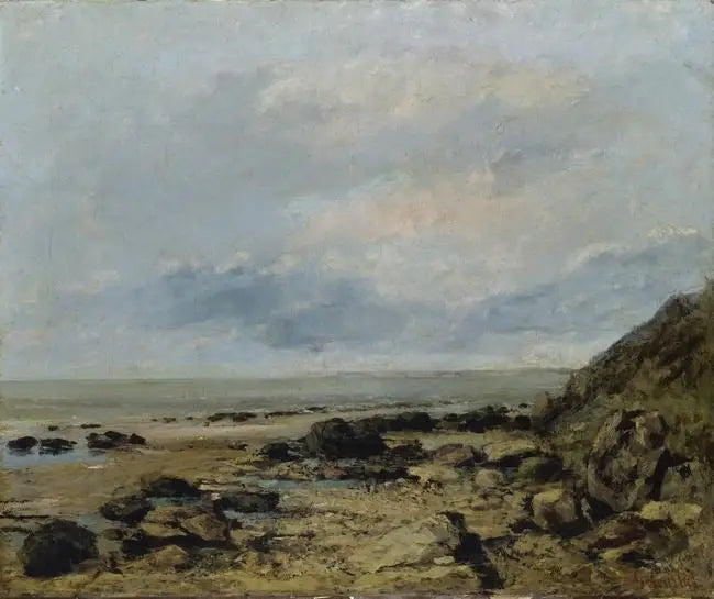 Rannikko kalliolla - Gustave Courbet