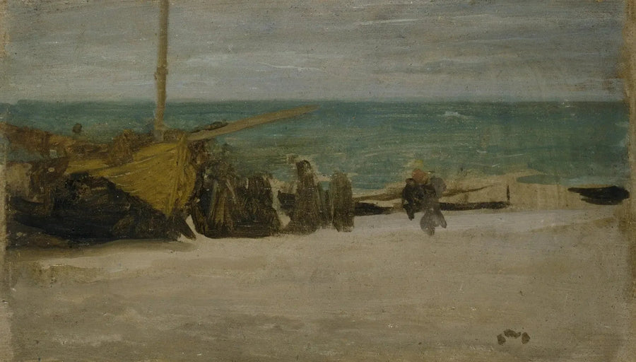 Rannikkonäkymä: harmaa ja musta - James Abbott McNeill Whistler