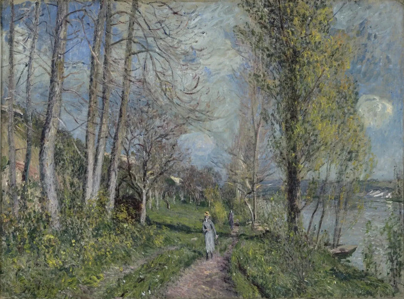 Seine-joen ranta By - Alfred Sisley