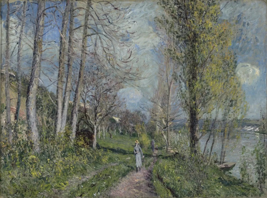 Seine-joen ranta By - Alfred Sisley
