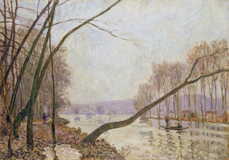 Seine-joen ranta syksyllä - Alfred Sisley