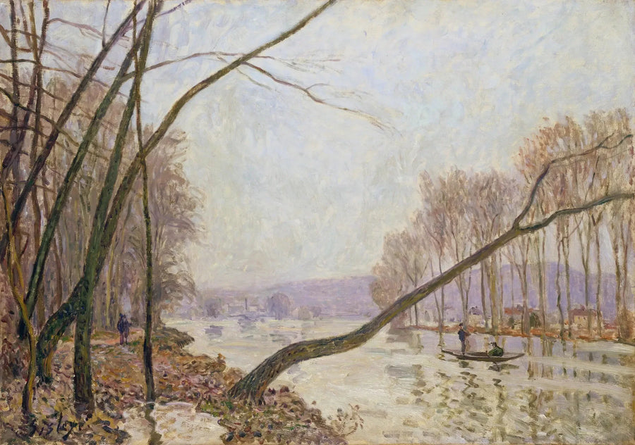 Seine-joen ranta syksyllä - Alfred Sisley