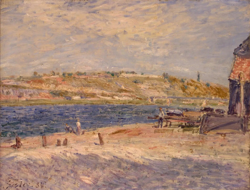 Loingin ranta Saint-Mammès'ssa - Alfred Sisley