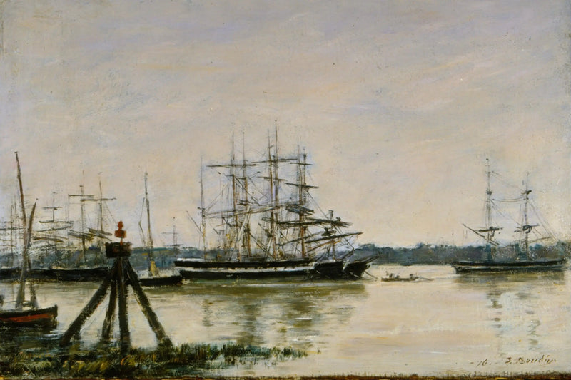 Bordeaux - Satama - Eugène Boudin