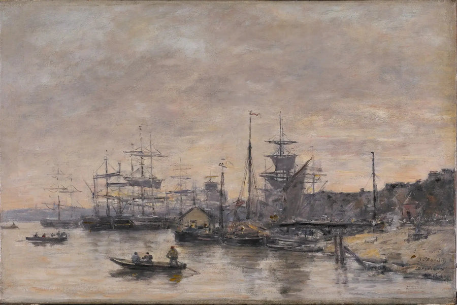 Bordeaux, satama - Eugène Boudin