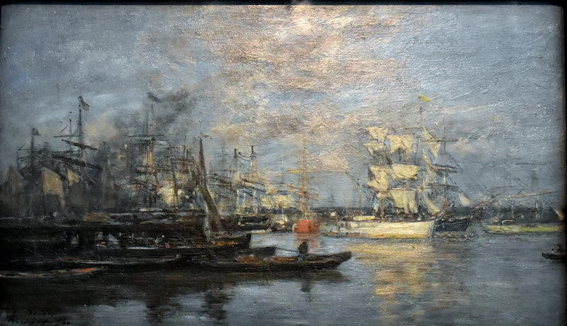 Bordeaux. Valkoinen verho. Illan vaikutus - Eugène Boudin