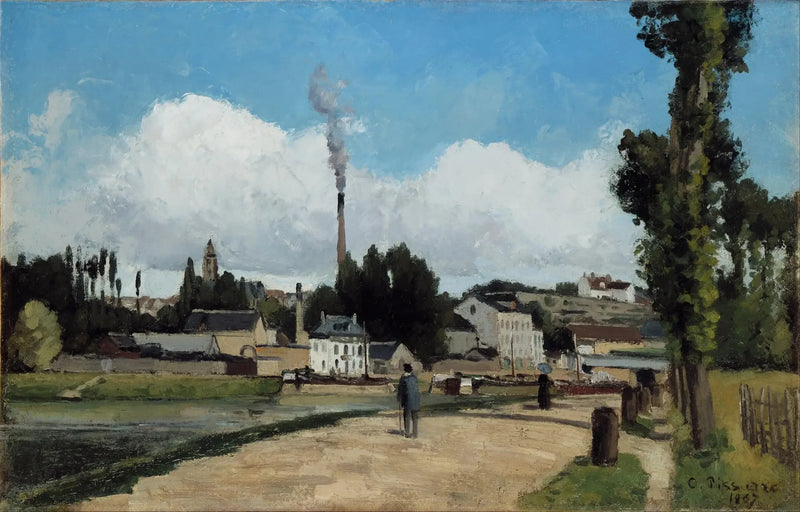 Oise-joen rannat Pontoisessa - Camille Pissarro