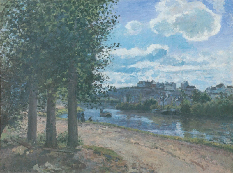 Oise-joen rannat, Pontoise - Camille Pissarro