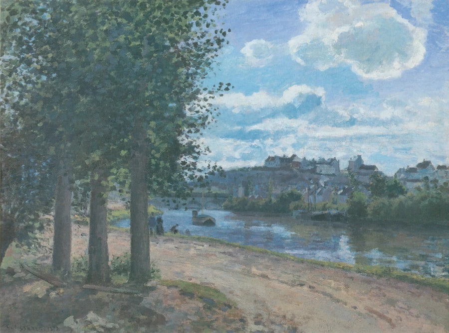 Oise-joen rannat, Pontoise - Camille Pissarro