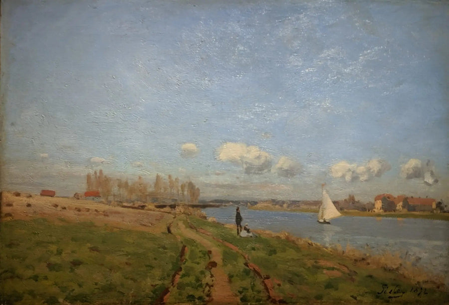 Seine-joen rannat Argenteuil'ssa - Alfred Sisley