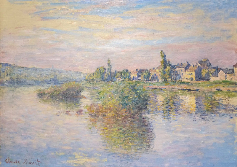 Seinen rannat Lavacourtissa - Claude Monet