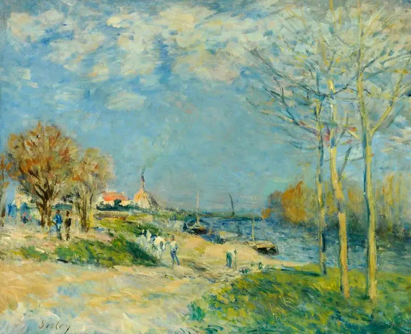 Seine-joen rannat Port-Marlyssä - Alfred Sisley