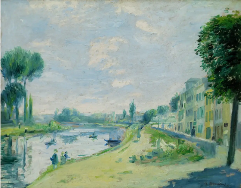 Seine-joen rannat, Bougival - Pierre-Auguste Renoir