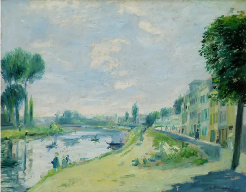 Seine-joen rannat, Bougival - Pierre-Auguste Renoir