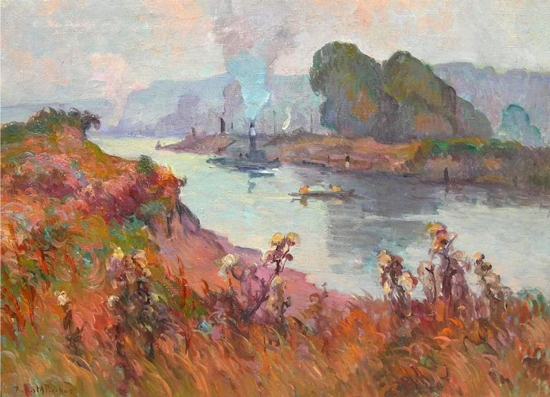 Seine-joen rannat - Robert Antoine Pinchon