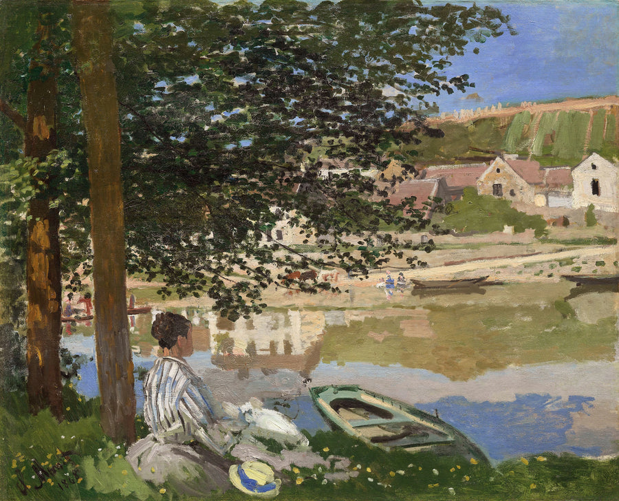 Seinen rannalla Bennecourtissa W110 - Claude Monet