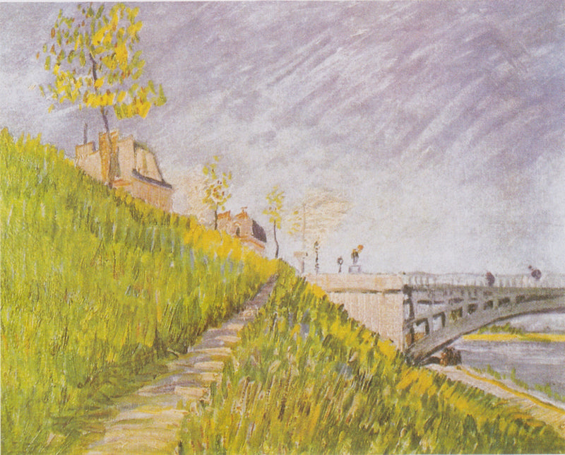 Seine-joen rannat Clichyn sillan kanssa - Vincent van Gogh