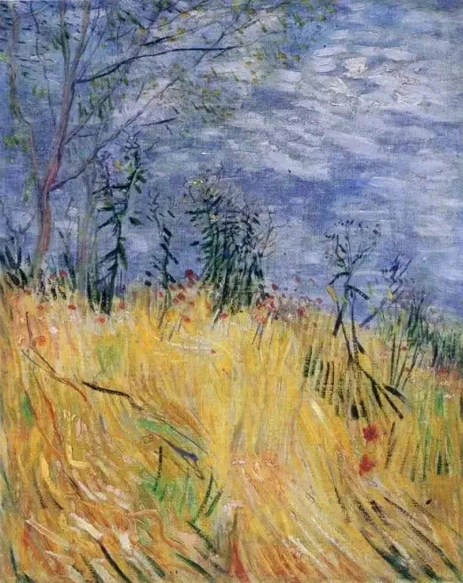 Vehnäpellon reuna, jossa on unikkoja - Vincent van Gogh