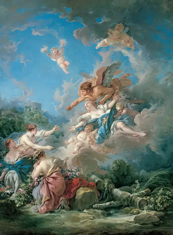 Borée poistaa Oreithyie - François Boucher