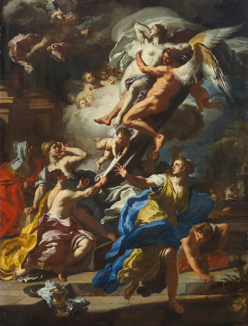 Borée lentää Oréthyie - Francesco Solimena
