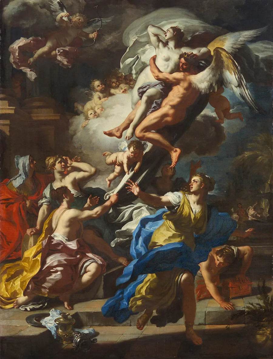 Borée lentää Oréthyie - Francesco Solimena