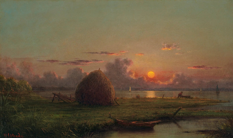 Heinäpussi auringonlaskussa - Martin Johnson Heade