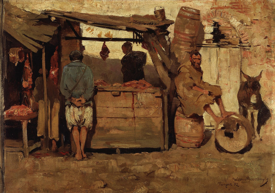Marokkon lihakauppa - Théodore van Rysselberghe