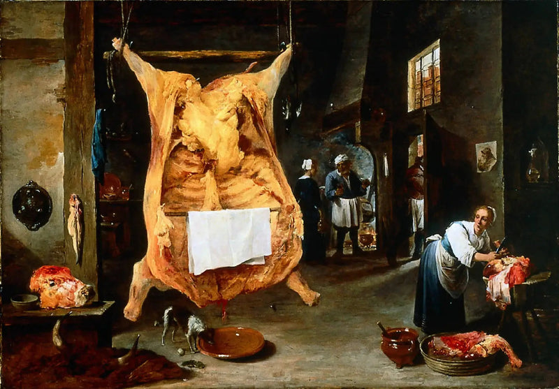 Liha- ja lihajalosteet - David Teniers nuorempi